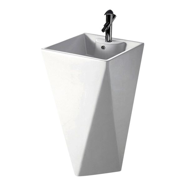 Напольная раковина Melana B156-805 47см белый